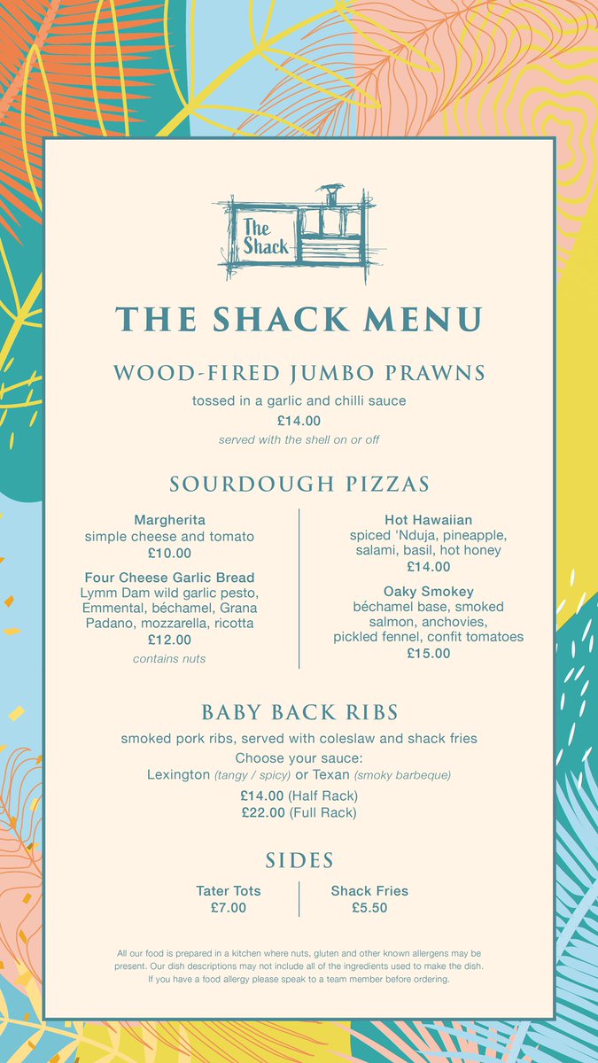 Bank holiday weekend in the sunshine ☀️ and The Shack👌.
.
.
#theshackisback #pizza #ribs #prawns #outsidedining #bankholidayweekend #alfrescodining #lymm #lymmlife #lymmvillage #lymmdam