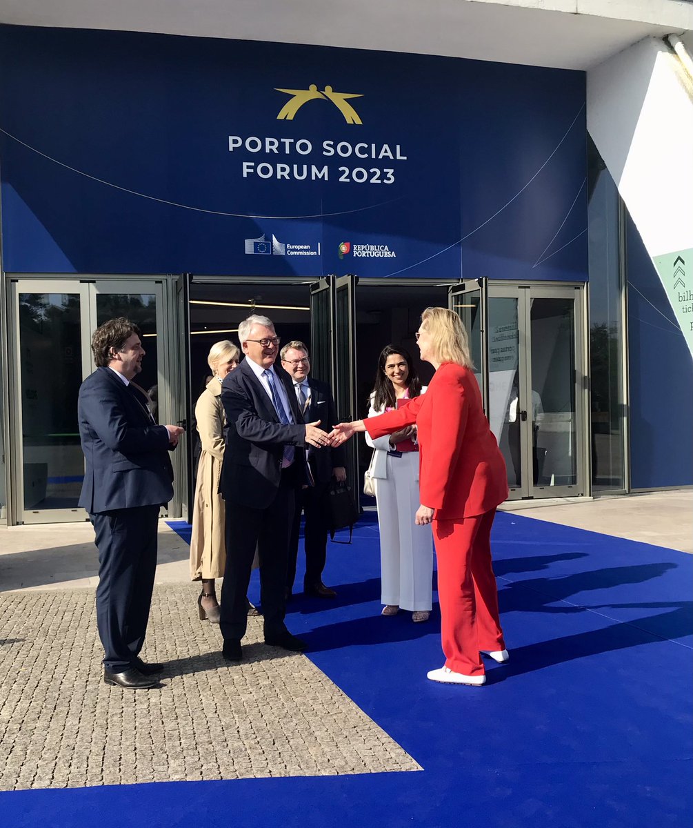 🇪🇺 Porto Social Forum 2023 is on! 

🙌 The ministers of the MS, Commission, EP, ILO, civil society and many more are taking stock on the social pillar  after and in the midst of crises.

🇫🇮 Finland is represented by <a href="/TuulaHaatainen/">Tuula Haatainen</a>

#Portosocialforum2023 
<a href="/FinGovernment/">Finnish Government</a>