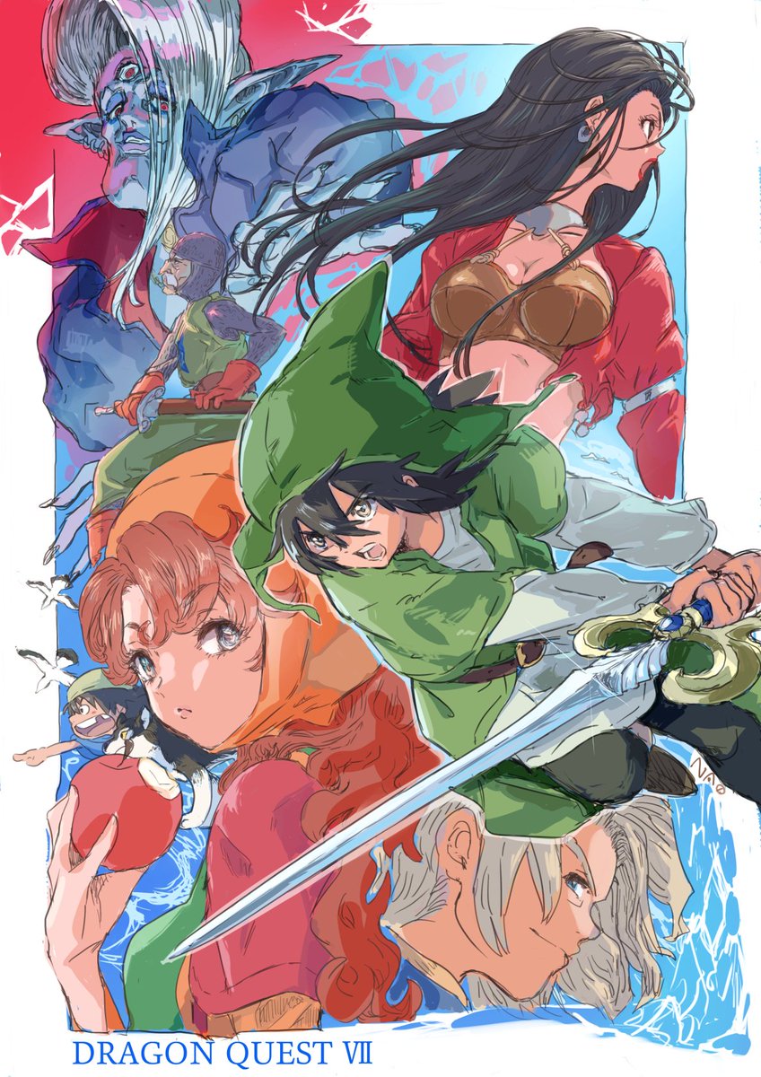 ドラクエ「#ドラクエの日 #ドラクエ7 」|Nao32のイラスト