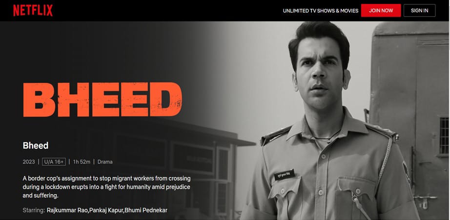 I personally feel that #Bheed is a must watch film and it being on #Netflix now is the best! The @anubhavsinha film is a vivid depiction of the struggles of our fellow Indians 👏 Brutally honest & impactful. 
@RajkummarRao @bhumipednekar  
#BheedOnNetflix
  #PankajKapur