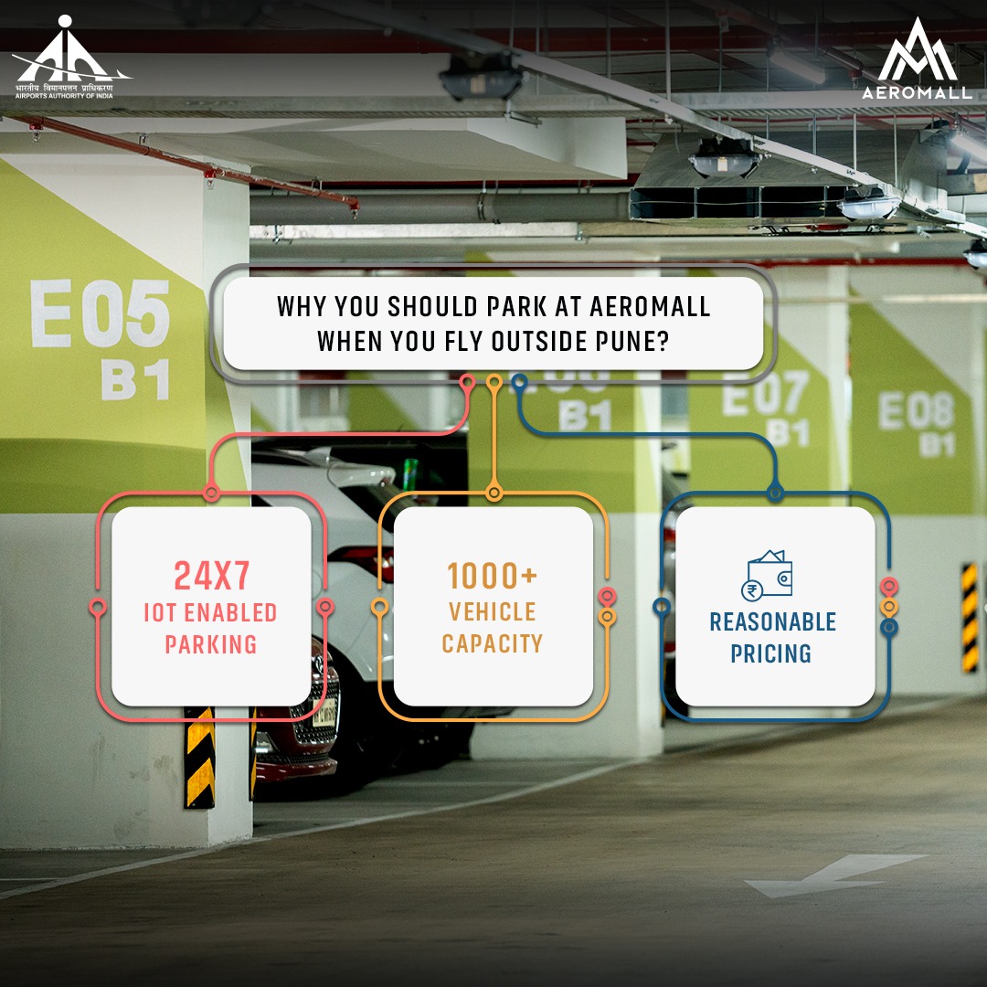 Park your vehicle at Aeromall's highly secured parking area.
.
.
.
#Aeromallpune #puneairportmall #aai #punemalls
#mixeduseddevelopment #commercialofficespacepune
#multilevelcarparking #finedine #restaurants #foodcourt
#culinary #luxury #experience #people #puneairport
#punekar