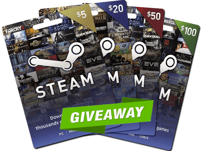 🎁#GIVEAWAY - '$5 STEAM WALLET GIFT CARD'🎁

How to enter:👇
✅Follow @SteamGamesPC, @FreePCG & @PCGDeals
🔁RT +❤️Like

🗓️Winner will be announced May 30th

📧DM me to sponsor a giveaway like this.
#SteamWallet #GiftCard #SteamGift #SteamCard #Steam #SteamKey #SteamGame