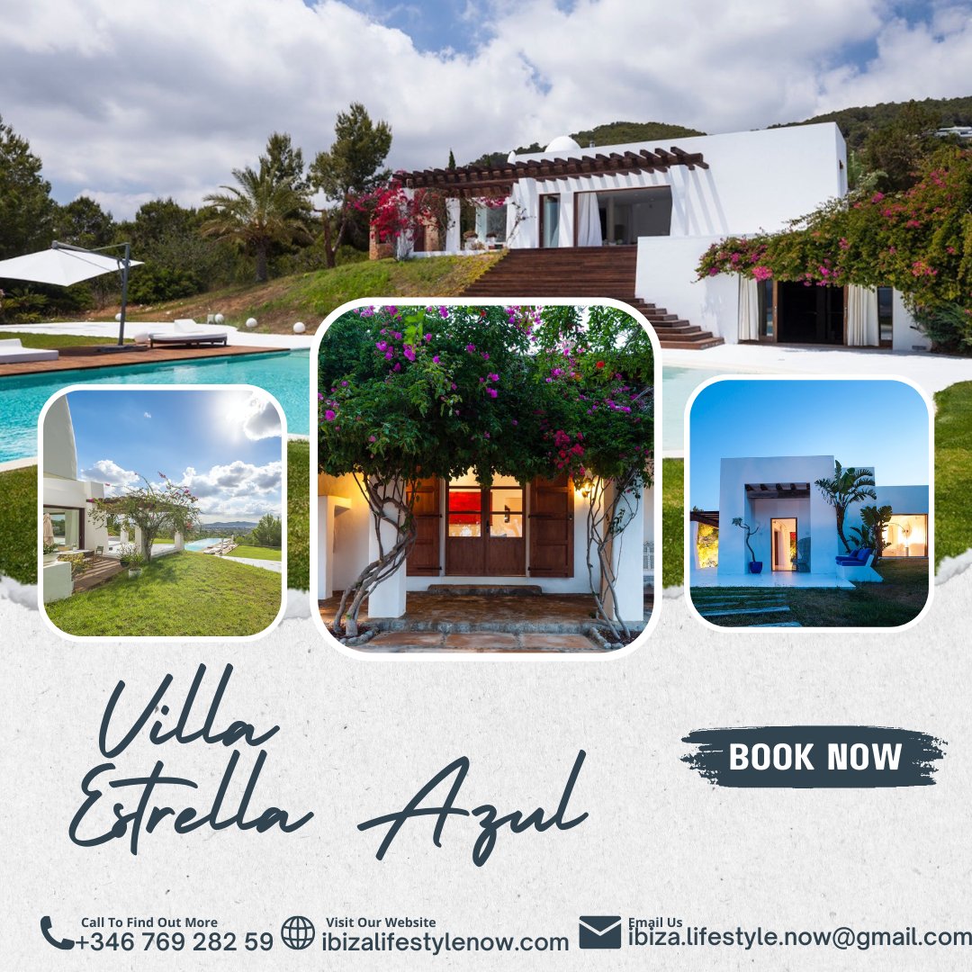 Indulge in luxury at Villa Estrella Azul! 🌴✨ 

Book now! 🏖️🏡 

#VillaEstrellaAzul #LuxuryGetaway #ibizarental