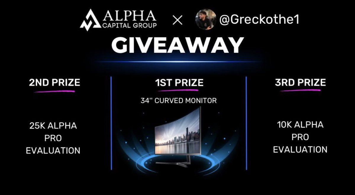 🚨🚨 BIGGGGGG GIVEAWAY 🚨🚨 TIME TO GIVE BACK ! ! ! Sponsored by @AlphaCapitalUK ————— 1. like and retweet 2. follow @AlphaCapitalUK & @Greckothe1 3. join this two GREAT discord’s ! discord.gg/fjNfvnh7 ⚡️ AND discord.gg/qNJaAGAtb8 ⚡️ 4. tag 3 friends !! (Not…