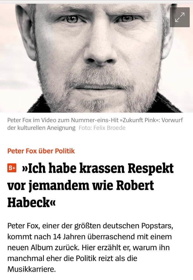 Misuke1310's tweet image. FInde das ja richtig geil, wie die geistige Elite rumheult, weil Peter Fox hinter dem Fortschritt und der Umwelt steht. 
#PeterFox
#Seed 
#RobertHabeck
#machtallesrichtig