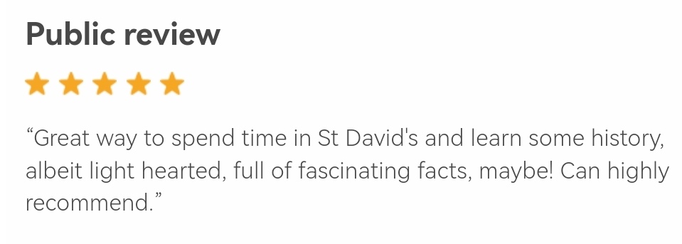 Big leeks, big laughs, some spurious history. The best ever 100% Verifiably Accurate Walking Tour of St David's is on tonight. 5.30pm Oriel y parc. Tickets from firedonkey.co.uk #comedytour #visitpembrokeshire
