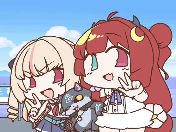 ロアちゃんの悪魔旅  6月が近づいて夏への予定を考える人もいたりしてロアちゃんは行きたい場所とかあるかな? 6月は紫陽花を見に行ったり7月～8月は海を見たくなったりするよね ロアちゃんの今のおすすめ季節の楽しみ方あったらいつか聞かせて〜  ロアちゃんが見たいもの見に行けるように  #ロアート