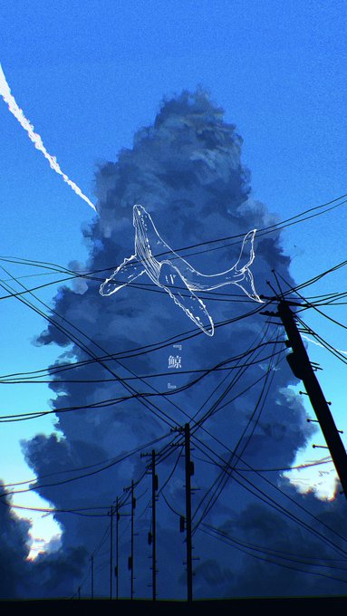 「contrail scenery」 illustration images(Latest)
