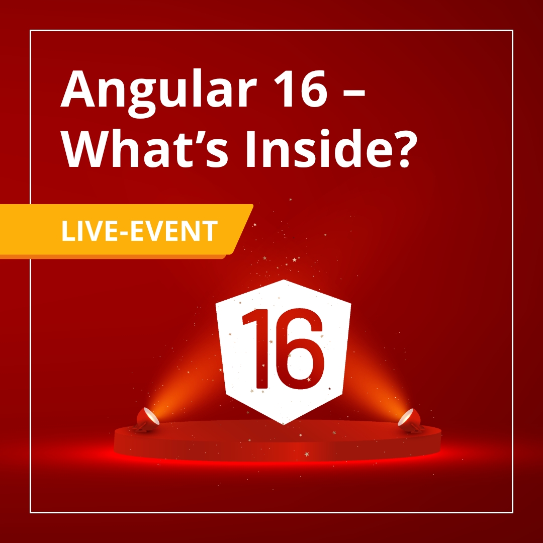 devmio_official's tweet image. Angular 16 sets a new tone, and not everyone will like that. To get an idea ourselves, we’ll take a look at the changes in #Angular16 in this Fullstack Live Event. 🌟
Join this session and discover the most significant changes  in Angular 16. 
➡️ devm.io/angular-16/