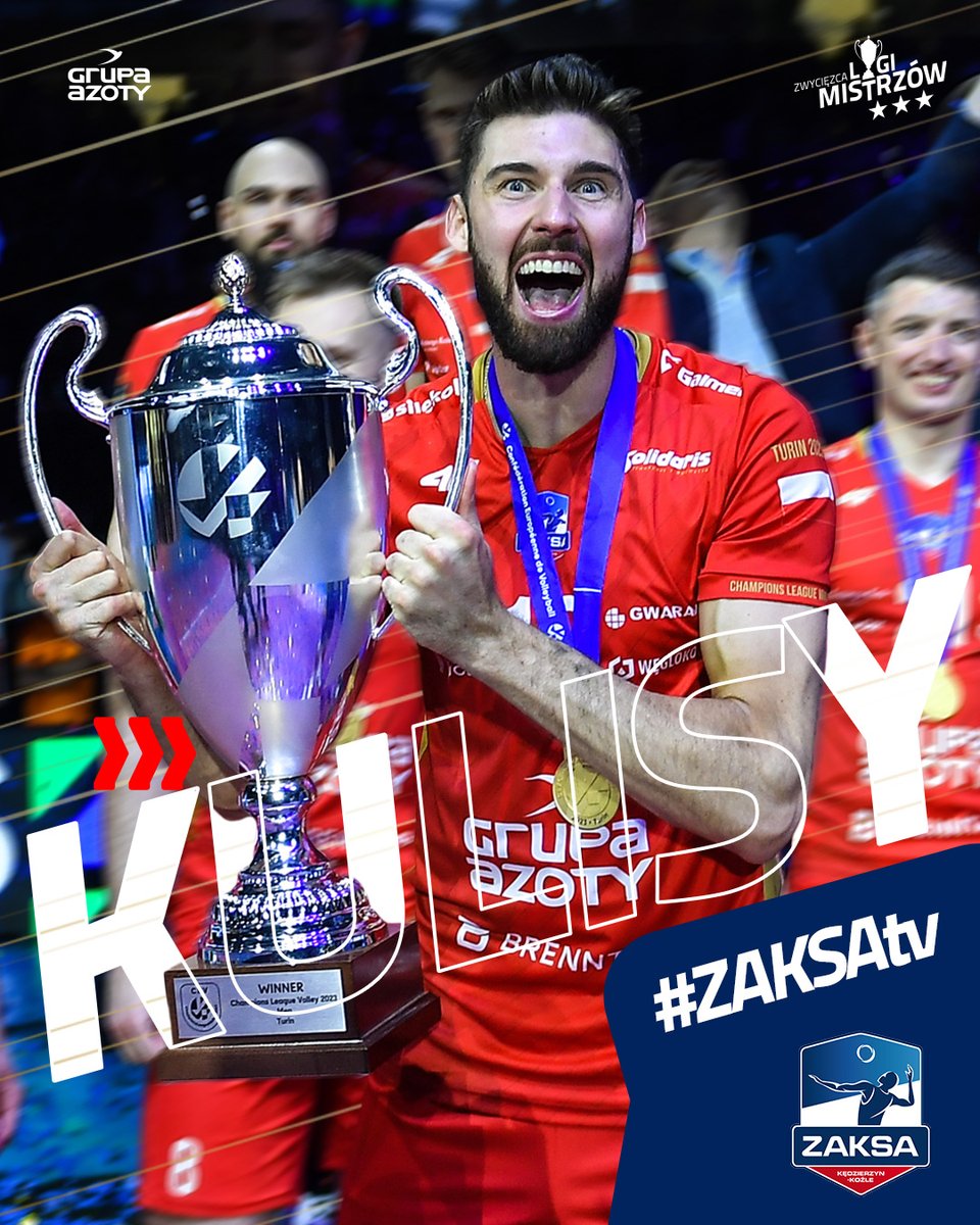 ZAKSAofficial's tweet photo. Nastawcie swoje zegarki, przypominajki i alarmy ⏲️⏰ Dokładnie tydzień po pierwszym gwizdku #SuperFinalsTurin będziemy mieli dla Was mnóstwo emocji i wzruszeń ➡️ O 20:30 premierowy pokaz #Kulisy #Turin2023 #GoatsInTurin 

𝗭𝗔𝗣𝗥𝗔𝗦𝗭𝗔𝗠𝗬 𝗡𝗔 2️⃣0️⃣:3️⃣0️⃣ https://t.co/8MJqbLhO36