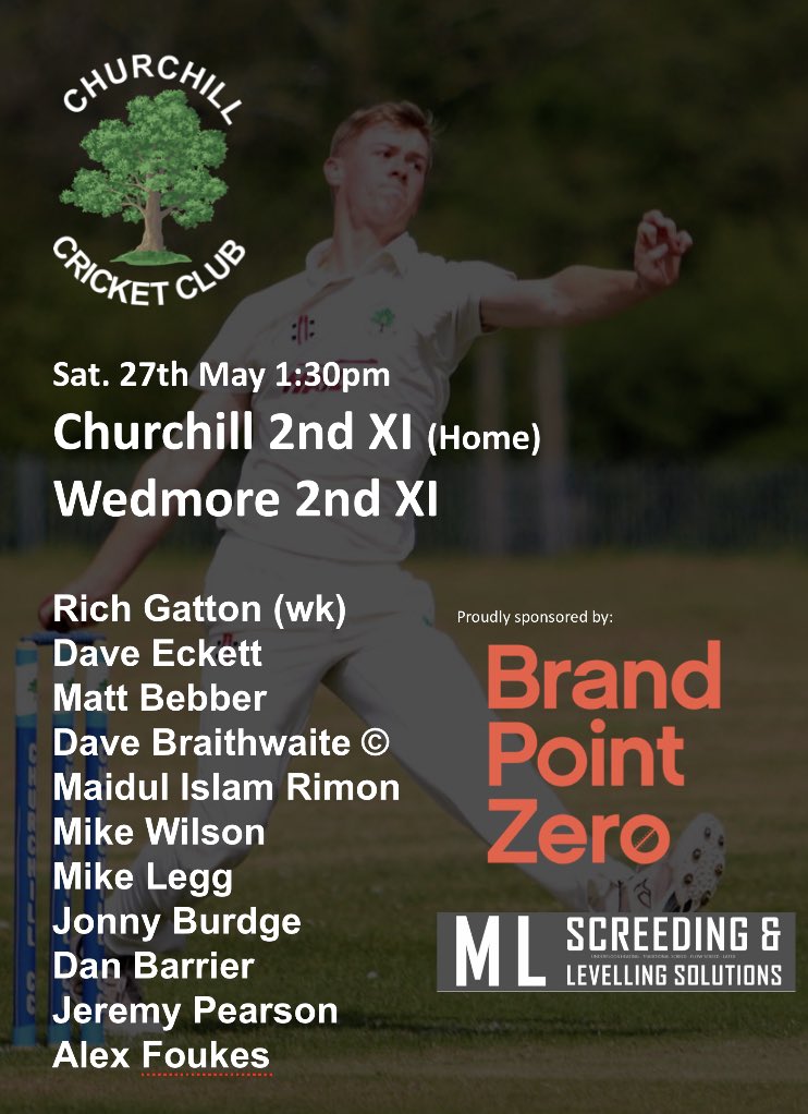 🏏Team Announcements🏏 🏏1st XI travel to @ChardCricket to take on their 2nd XI in a mid - table clash! 🌳2nd XI welcome local rivals @wedmore_cc to 🏟️The Rec🏟️ #UTC 🏏🌳☀️