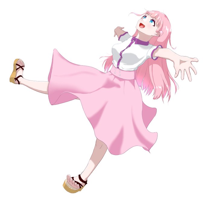 ふわふわ浮いてるイメージで描きました
一応言っておくとぼっちちゃんではありません 