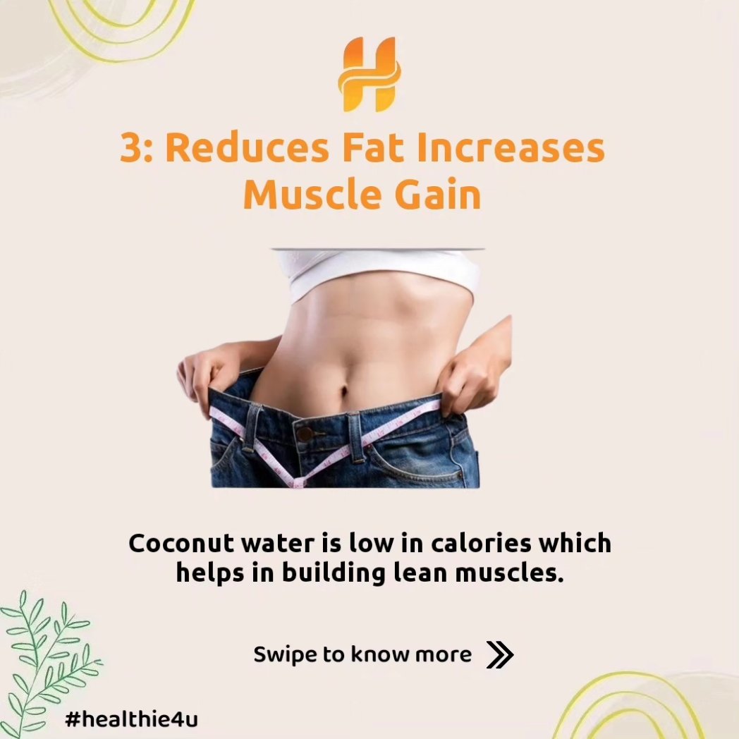 healthie4u's tweet image. Why is Coconut your best Weight Loss friend? Forget energy drinks and protein shakes, switch to coconut water instead. It will provide you with the energy and nutrients you need, minus the calories! Eat Healthy and Lose Weight Naturally!

#nutritionreels #nutritioncoach #explore