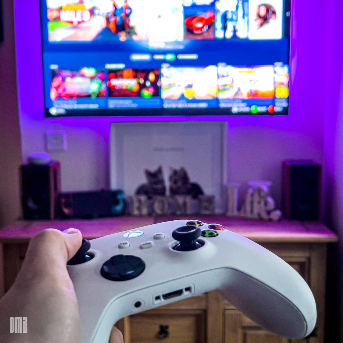PressNatToStart's tweet photo. Happy Weekend All! ☺️ 

#steamdeck #weekendgaming #gamingtime #setupvibes https://t.co/NvQ6iHOjW8