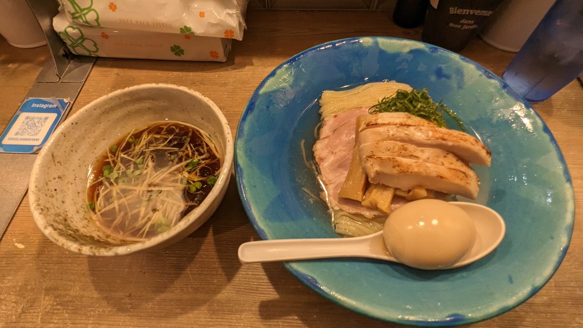 jango3564's tweet photo. 最近のお気に入り。昆布水つけ麺。 https://t.co/WzkLvSvSsP