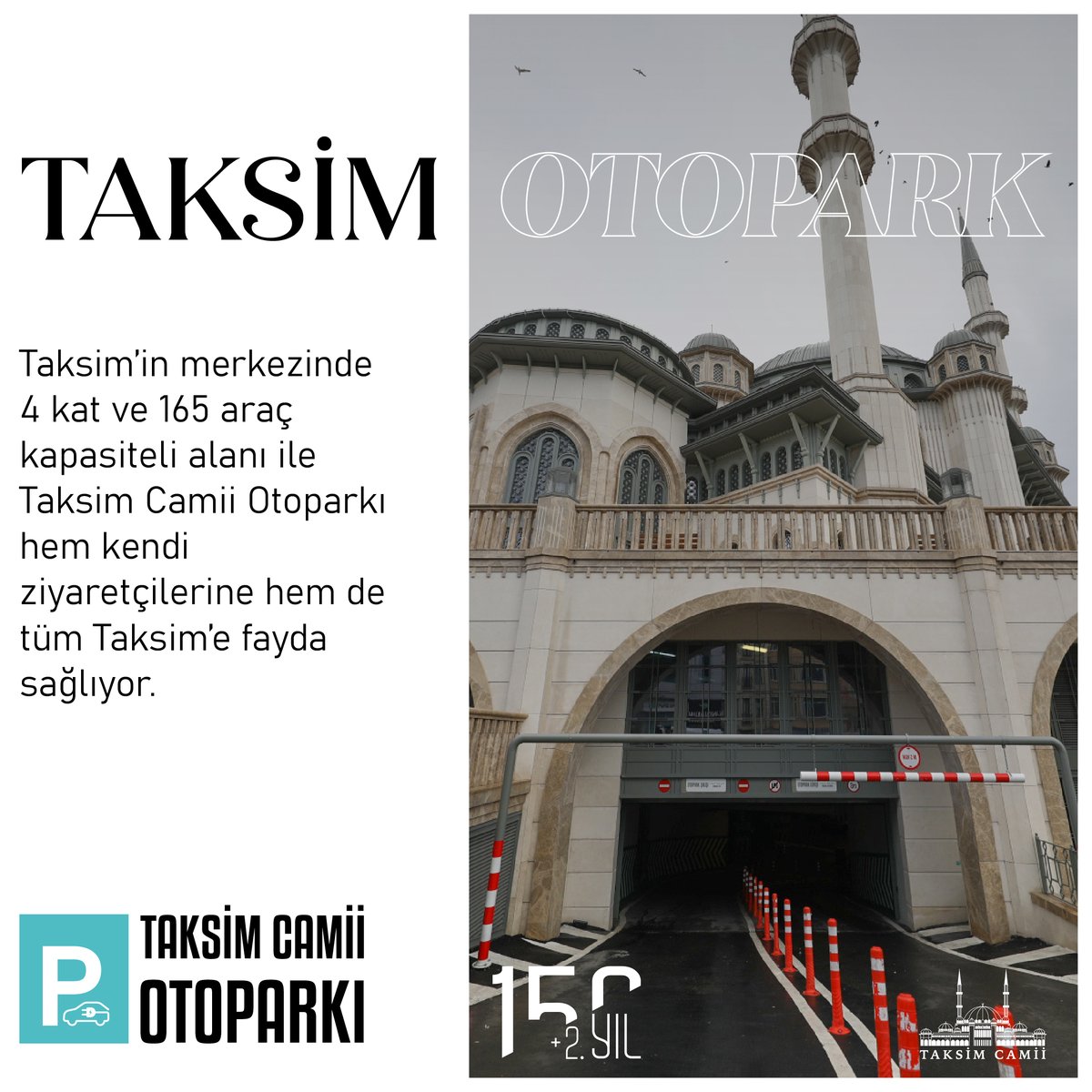 #TaksimCamiiOtoparkı

#İstanbul #TaksimCamii #TaksimCamii150+2Yaşında