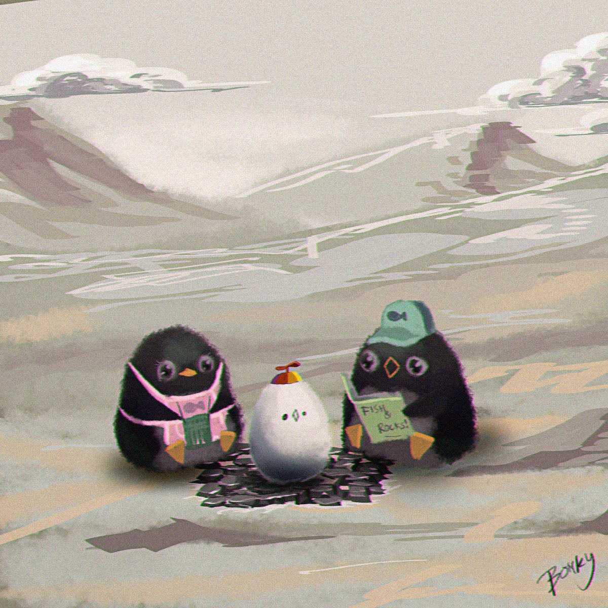 When dyou think he's ready to come out? I'm definitely taking him fishing with me!

#penguin #penguinart #csp #clipstudioart #artistontwitter #wholesome #kawaii #cuteart #painting #digitalpainting #art #artph