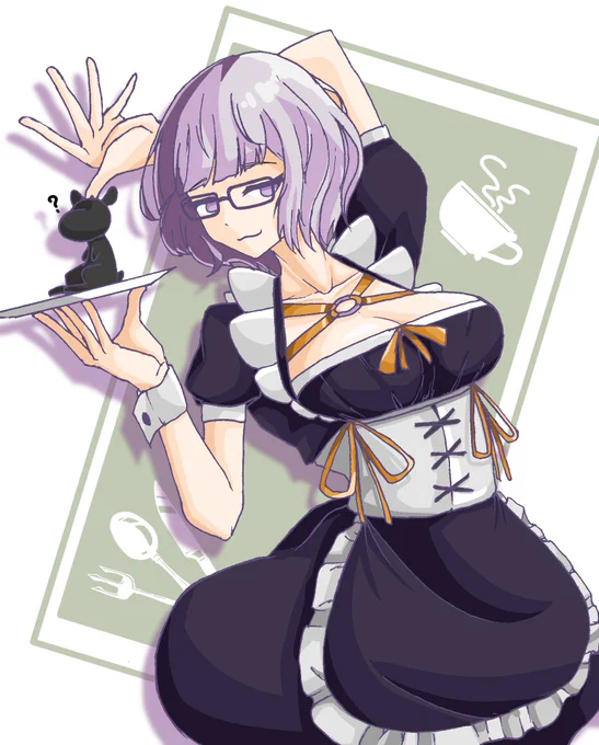 お題箱より 「メイド服ジャック・ド・モレー」 #FGO