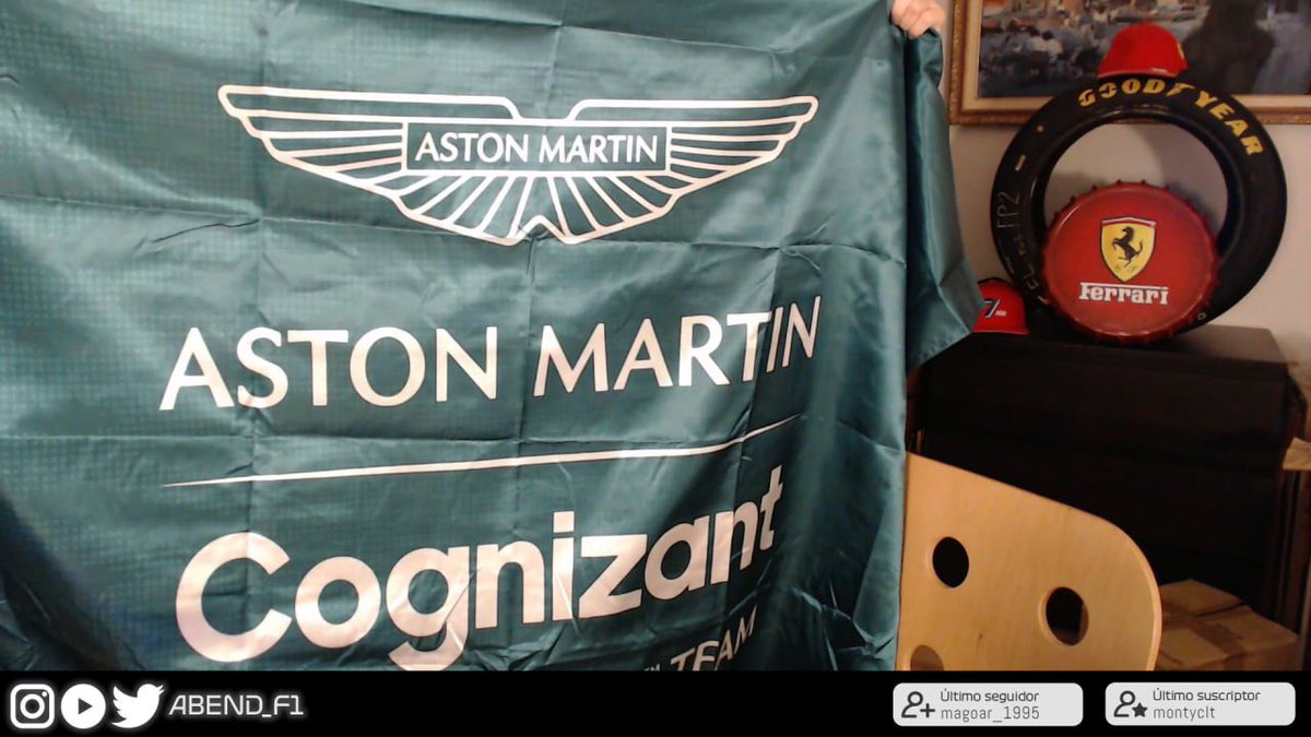 Abend_F1's tweet photo. Buenos días !! Vengo a anunciar sorteo exprés!

Desde el canal vamos a sortear una bandera de Aston Martin como la de la imagen. Cómo te puedes hacer con ella?

1️⃣ Seguirme en Twitter
2️⃣ Hacer Rt 
3️⃣ Menciona a esa persona con la que veras el GP de España de F1 

Suerte!! https://t.co/b3qzq6w0Cs
