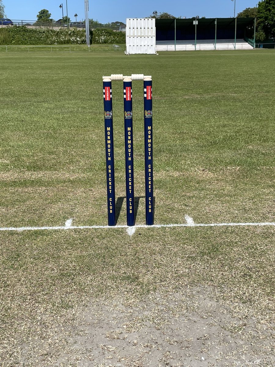 Our new stumps look great. Thanks @MartinBerrill for a great job.