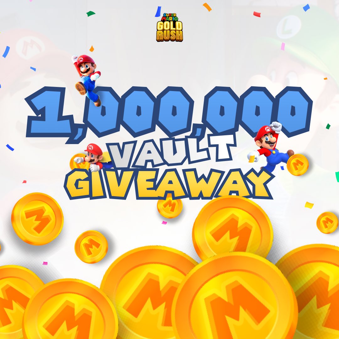 OUR 1M VAULT GIVEAWAY IS STILL ONGOING! 🤑
💸5 LUCKY WINNERS OF 25USDT!💸

To join: 
👉🏻SCREENSHOT in-game screen with Game ID, and a BLOCK. 
👉🏻Post it in any of your socials, and tag @sm_goldrush on Twitter or IG. 
👉🏻Upload proof in Discord. 

⏳Ends on May 31, 2023

GOOD LUCK!🍀