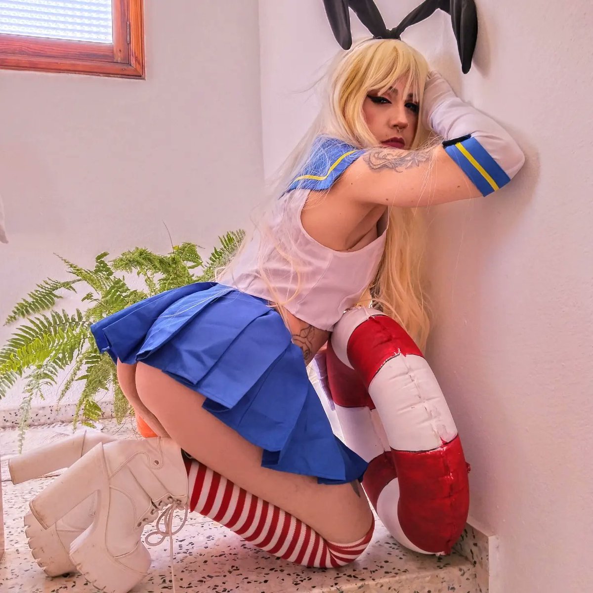 Kiraracosplayer's tweet photo. Este Cosplay de shimakaze lo adoro me encanta❤️❤️❤️❤️❤️muy adorable #PhotographyIsArt #fotografia #modelcosplay #cosplaygirls #cosplaysanimes #cosplayshimakaze #waigugirl #otakugirl https://t.co/iC0E4H1I1K