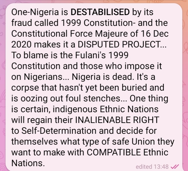 NdidiUwechue's tweet photo. #Nigeria…
#NINASisRight #ConstitutionIsTheProblem #TransitionNow #EndSARS https://t.co/iNr8zCZslp