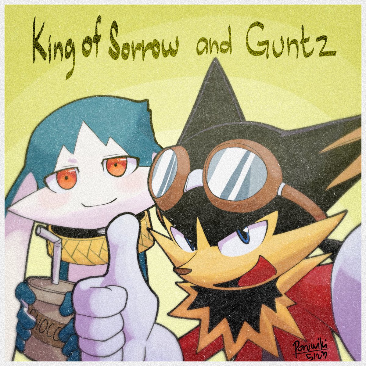 The King Of Sorrow and Guntz.
.
.
.
.
.
.
#drawing #digitalart #ArtistOnTwitter #klonoa