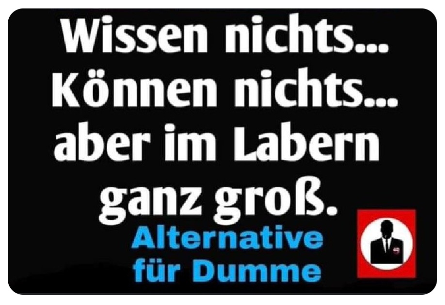 So ist es. 
#AfDgehoertnichtzuDeutschland