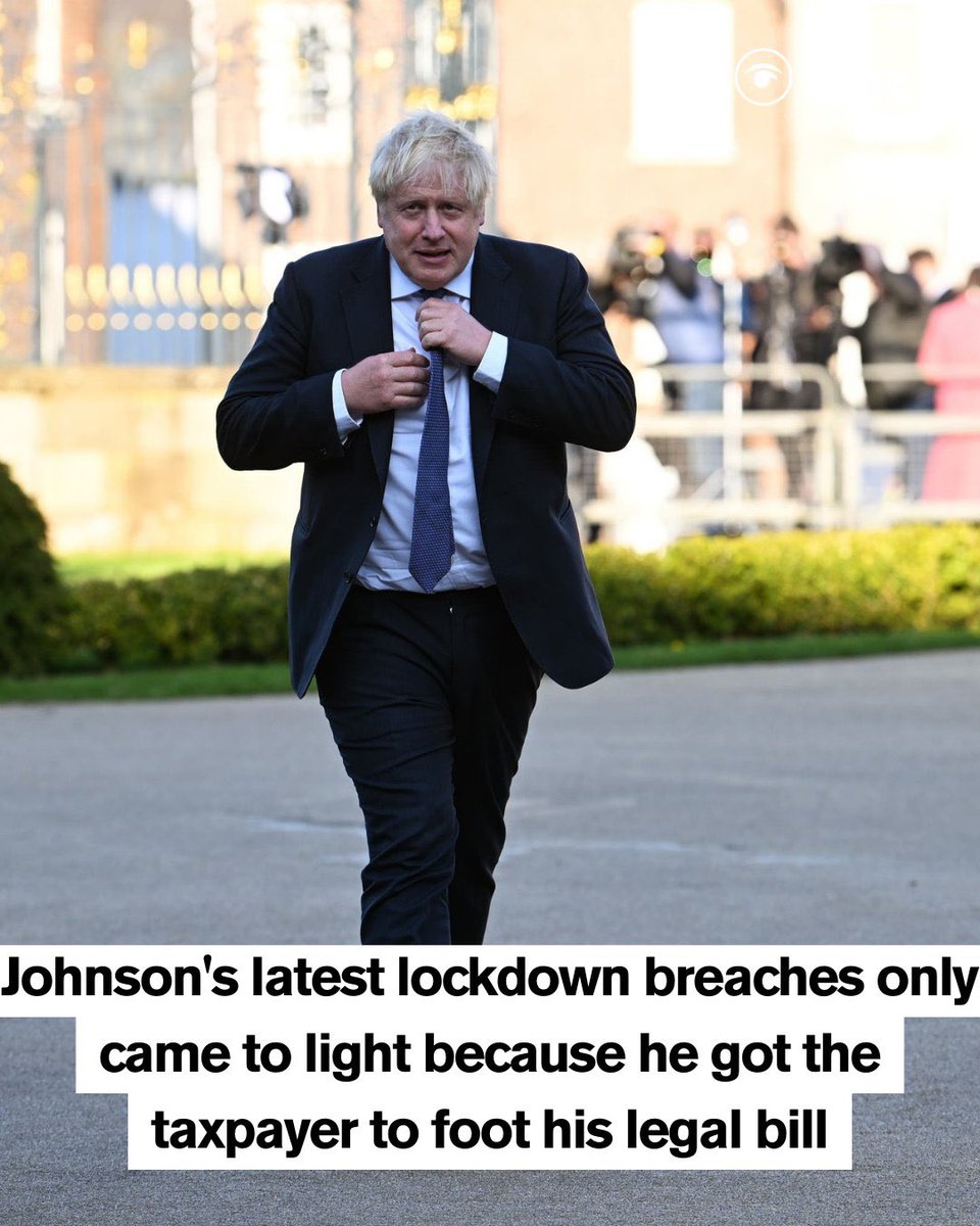 🔴BORIS JOHNSON:  #PARTYGATE

👉RETWEET to demand Johnson pays his own legal fees.