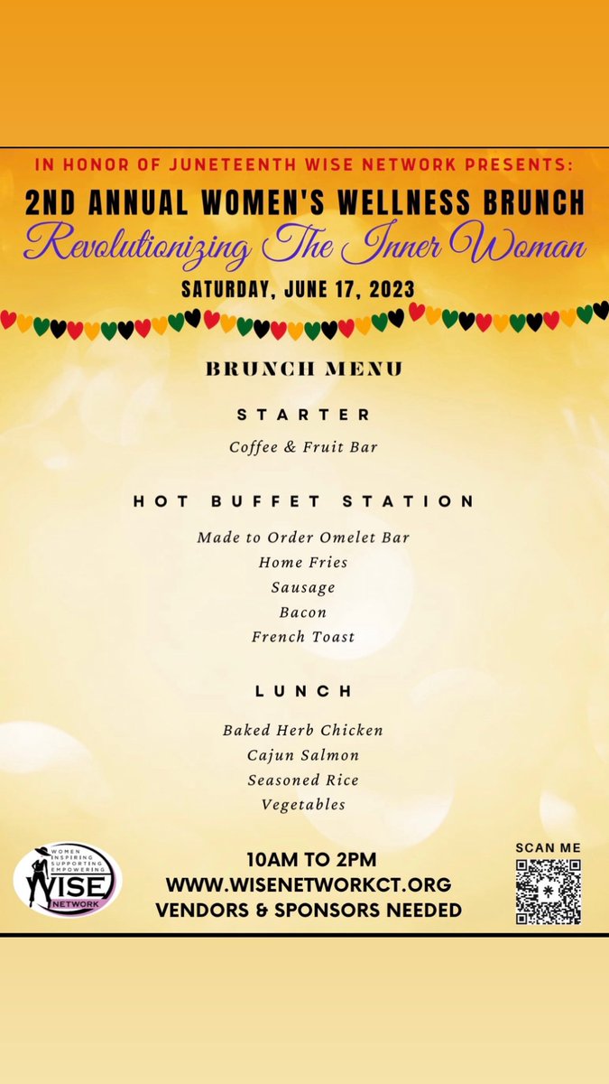 Get your tickets to this awesome event. Go to www. Wisenetworkct.org