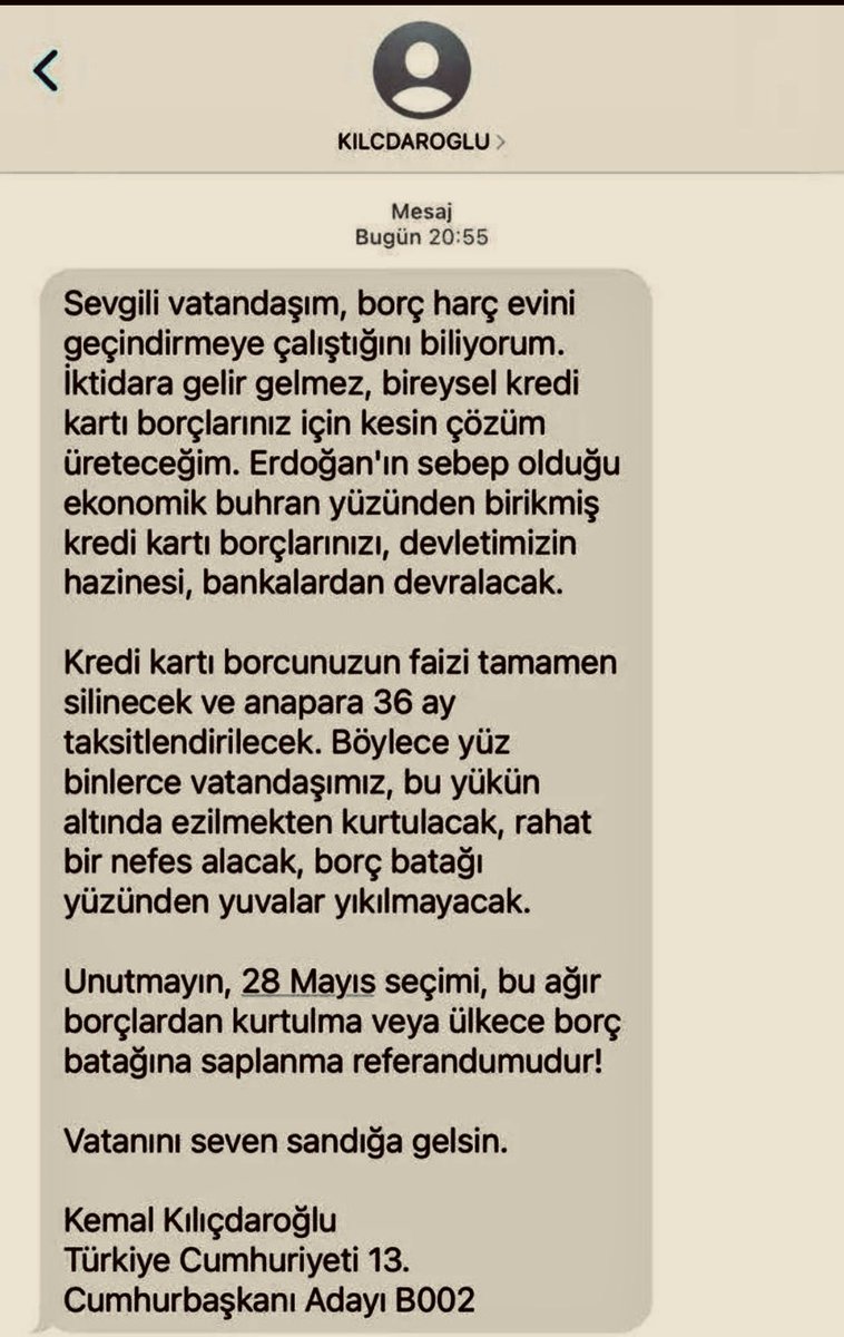 BTK, Sayın Kılıçdaroğlu’nun bu mesajını yasaklamış.
Yasaklama sebebi neymiş?
Siz de daha çok RT yapın ki; daha çok kişiye ulaşsın.