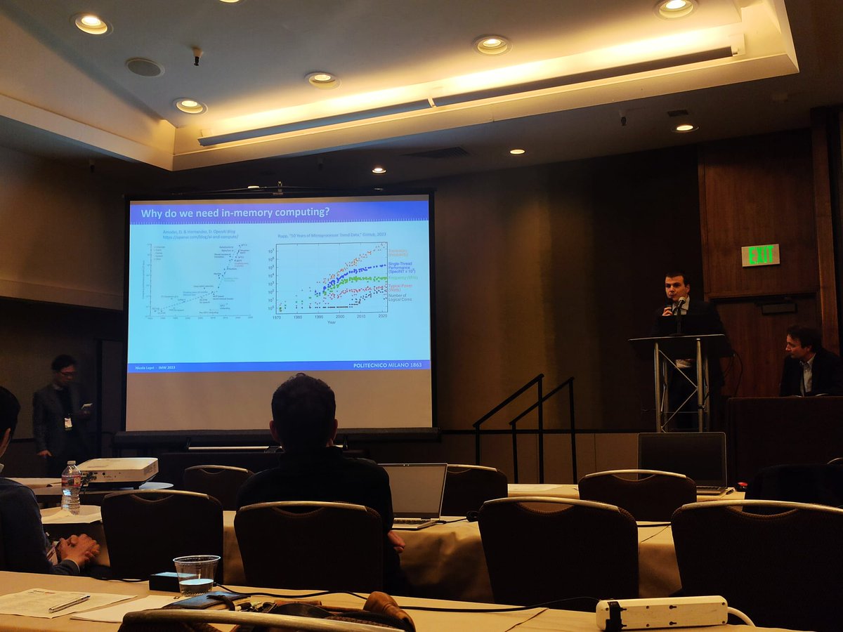 NEDL - NanoElectronic Device Lab (@nanodevicelab) on Twitter photo Congratulations to our fellow #PhD member Nicola Lepri for presenting his work "In-memory neural network accelerator based on phase change memory (#PCM) with #1S1R structure operated in the subthreshold regime" at #IMW2023, in collaboration with <a href="/MicronTech/">Micron Technology</a>!
#NEDLab #polimi #IEEE Congratulations to our fellow #PhD member Nicola Lepri for presenting his work "In-memory neural network accelerator based on phase change memory (#PCM) with #1S1R structure operated in the subthreshold regime" at #IMW2023, in collaboration with <a href="/MicronTech/">Micron Technology</a>!
#NEDLab #polimi #IEEE