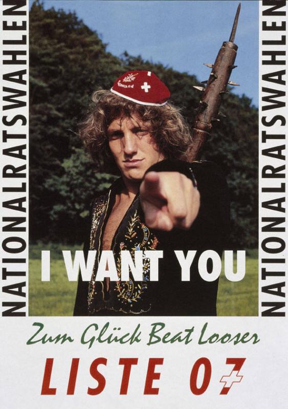 I want you - zum Glück Beat Looser - Nationalratswahlen, 1991 emuseum.ch/objects/68186