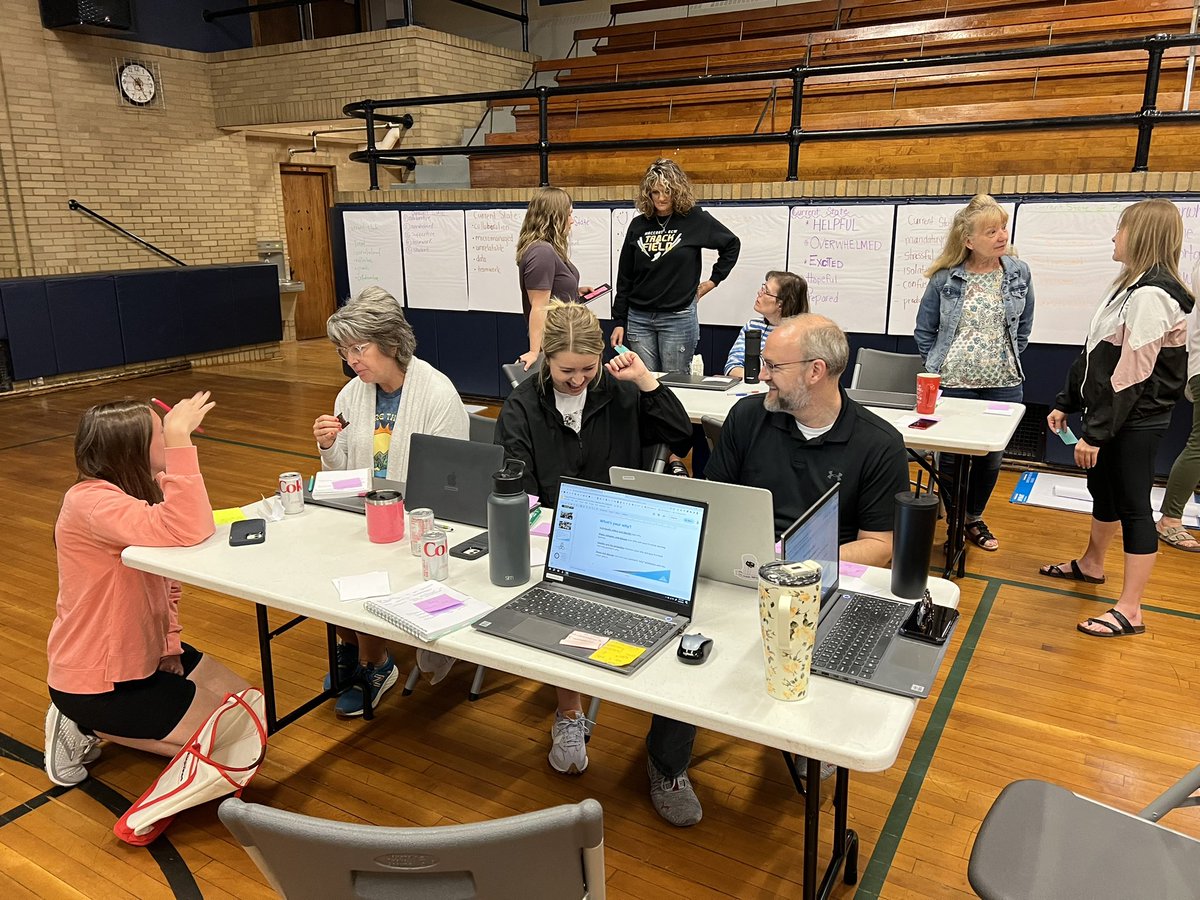 John_D_Ewald's tweet photo. What a joy it was to be with the Renville County West School District, MN. Students last day 5/24. Teachers and administrators back on 5/25 for professional learning, strategic planning, and continuous improvement. @DougFroke @SolutionTree #atPLC #PLCaW https://t.co/B9PKg72D02