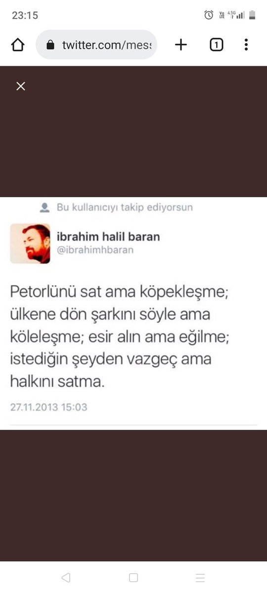 Bakın bu tweet'i savundu,sonra caktırmadan sildi :) haklıysan niye sildin?