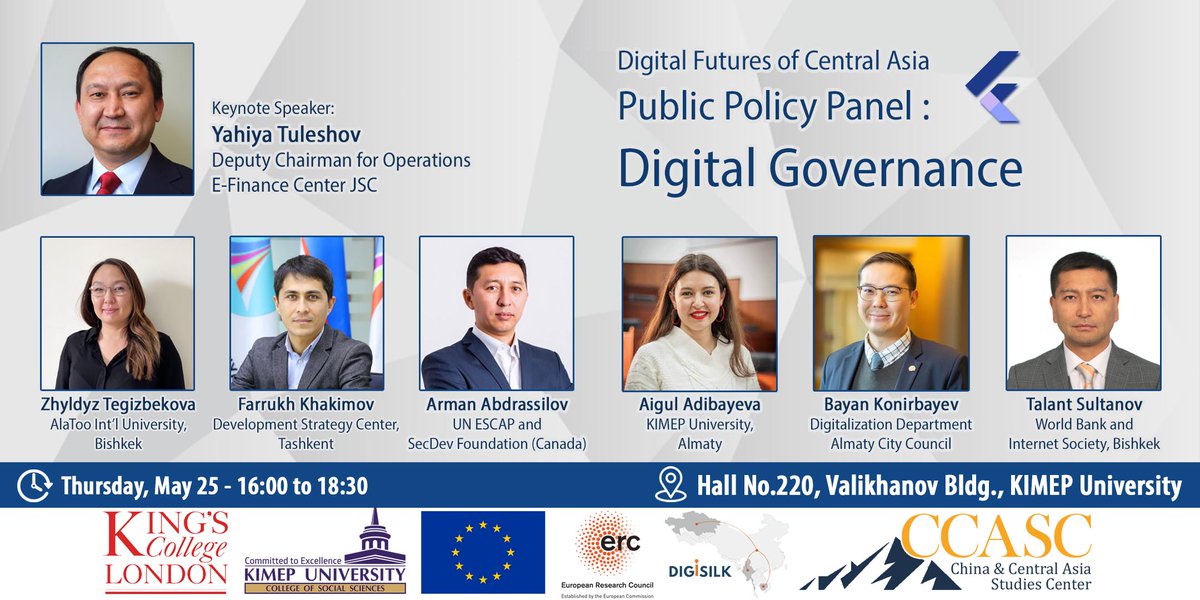 Made a presentation on the current #DigitalGov #Transformation dynamics in #CentralAsia at the international symposium organized at  <a href="/CCASC_Kz/">CCASC - China & Central Asia Studies Center 🇰🇿</a>  KIMEP University campus in #Almaty with the support from the ERC-funded <a href="/Digisilk_kcl/">Digisilk</a>  project at <a href="/KingsCollegeLon/">King's College London</a>