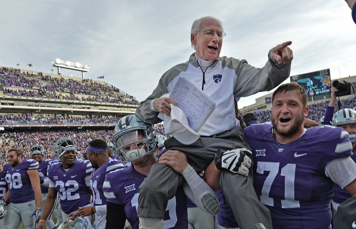 He lived it.

You can whine and complain about what you don’t have. Or you can figure out a way to get the job done with what you do have.
                   Bill Snyder