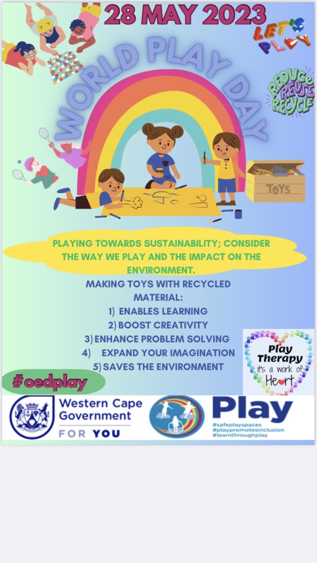 Video made by the therapists in Overberg Education Department. Come on… get out there and start playing! Well done Valenzia Mackenzie and team 👏🏽👏🏽⛹🏼‍♀️🤽🏽🤸🏽‍♀️👩🏼‍🦽. #learnthroughplay #safeplayspaces @BroNeville @DisesWced @WCEDnews @WCED_Districts 

youtu.be/L2cM7y6KHmE