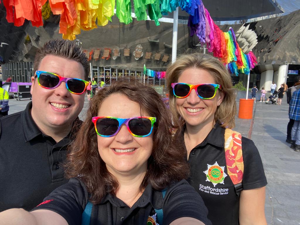 #BirminghamPride #Prideready <a href="/SFRSPosAction/">Staffs Fire Positive Action</a> <a href="/StaffsFire/">Staffordshire Fire and Rescue Service</a> #Fireservice #notjustajob #Pride #proud