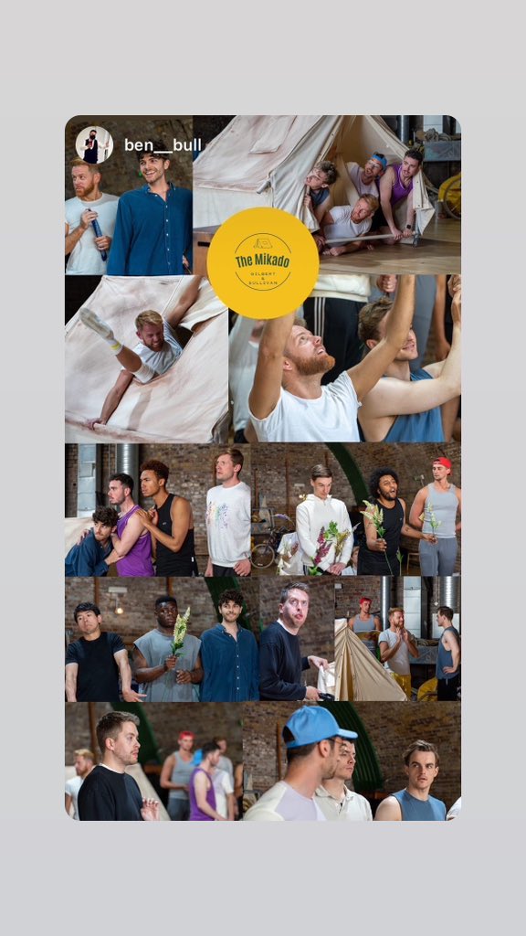 Having fun in rehearsals ! #mikado #wiltonsmusichall #gilbertandsullivan