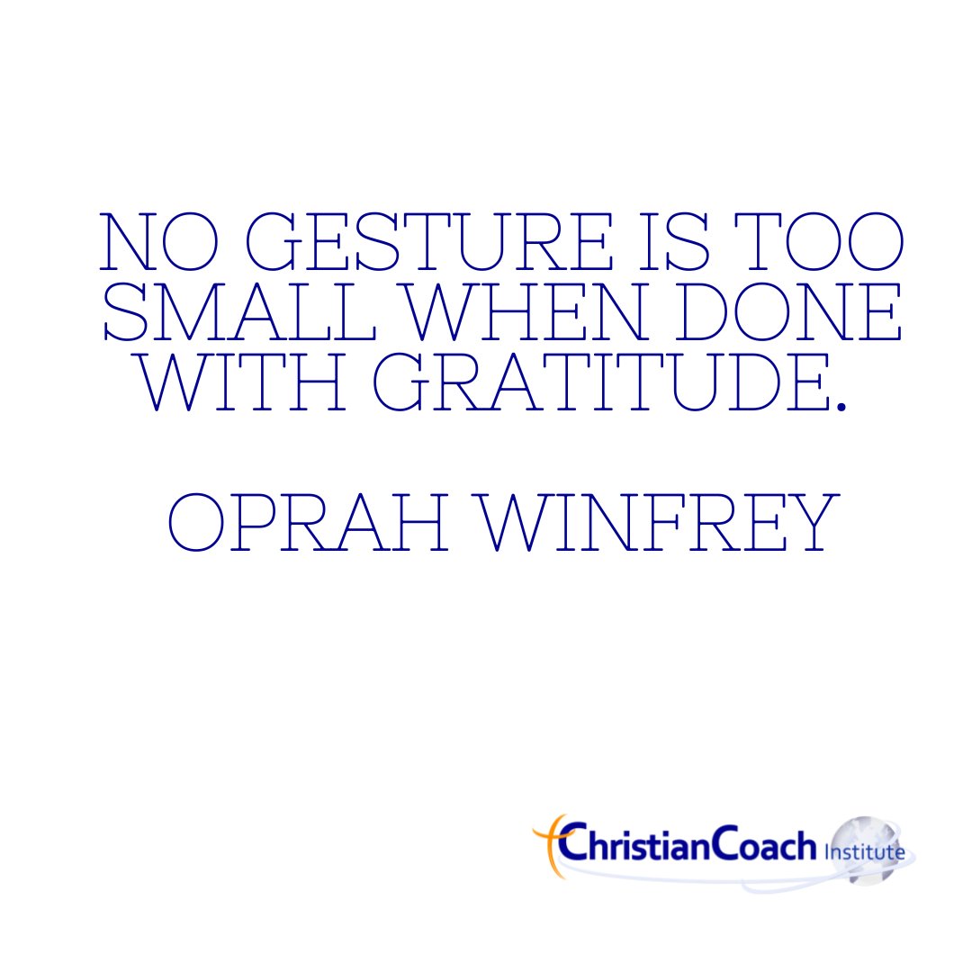 CoachInstitute's tweet photo. No gesture is too small when done with gratitude. Oprah Winfrey #liveinspired #deeplyrooted #CCInstitute https://t.co/ctB1IoQxr9