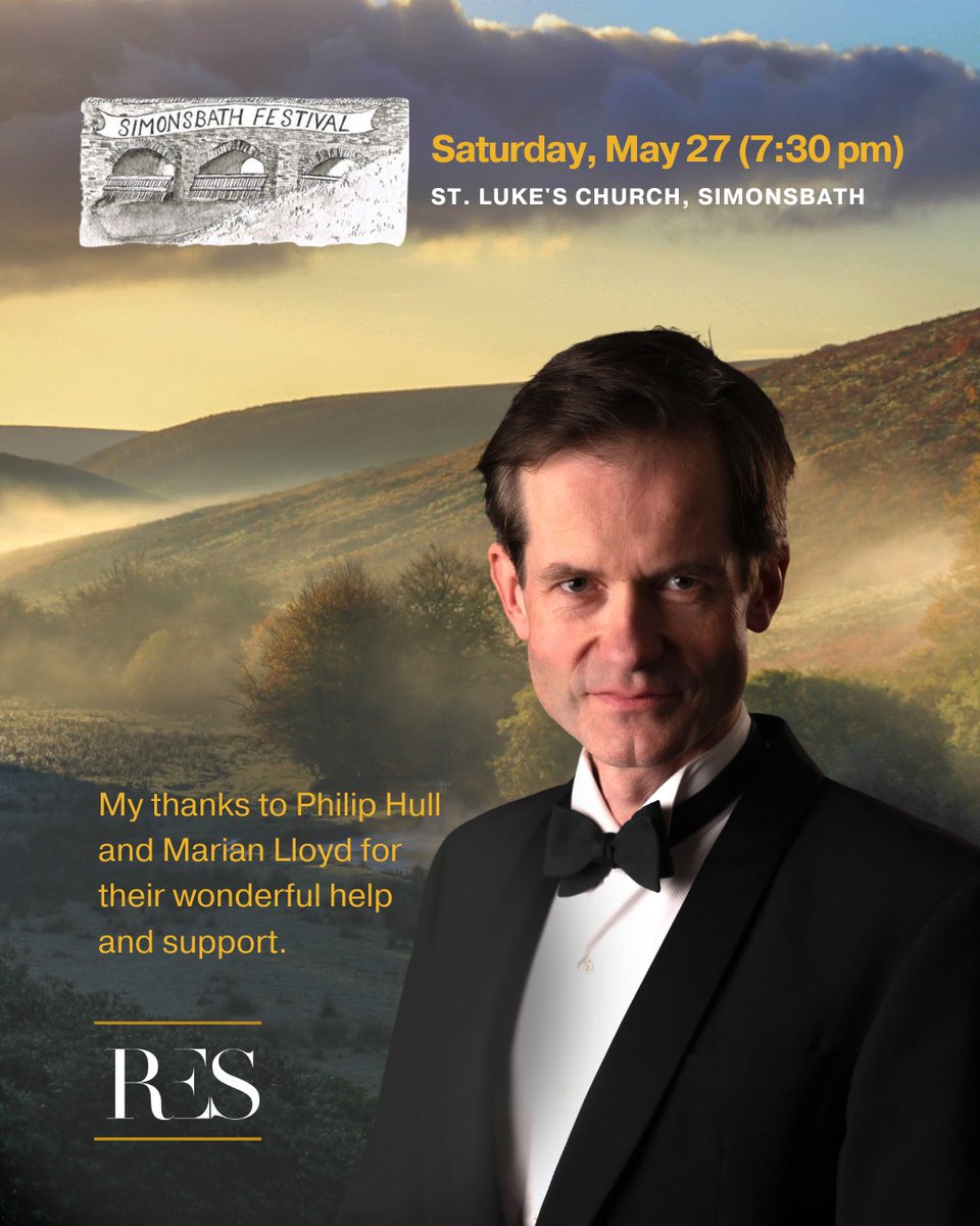 I’m excited about my concert this evening with the @FSimonsbath, and looking forward to seeing you all there. 
simonsbathfestival.org.uk/events/an-even…
@ExmoorSociety #Music #Arts #SimonsBath #Concerts #Piano #Pianist #PianoConcert #PianoRecital #SimonsBathFestival #SimonsbathEvents