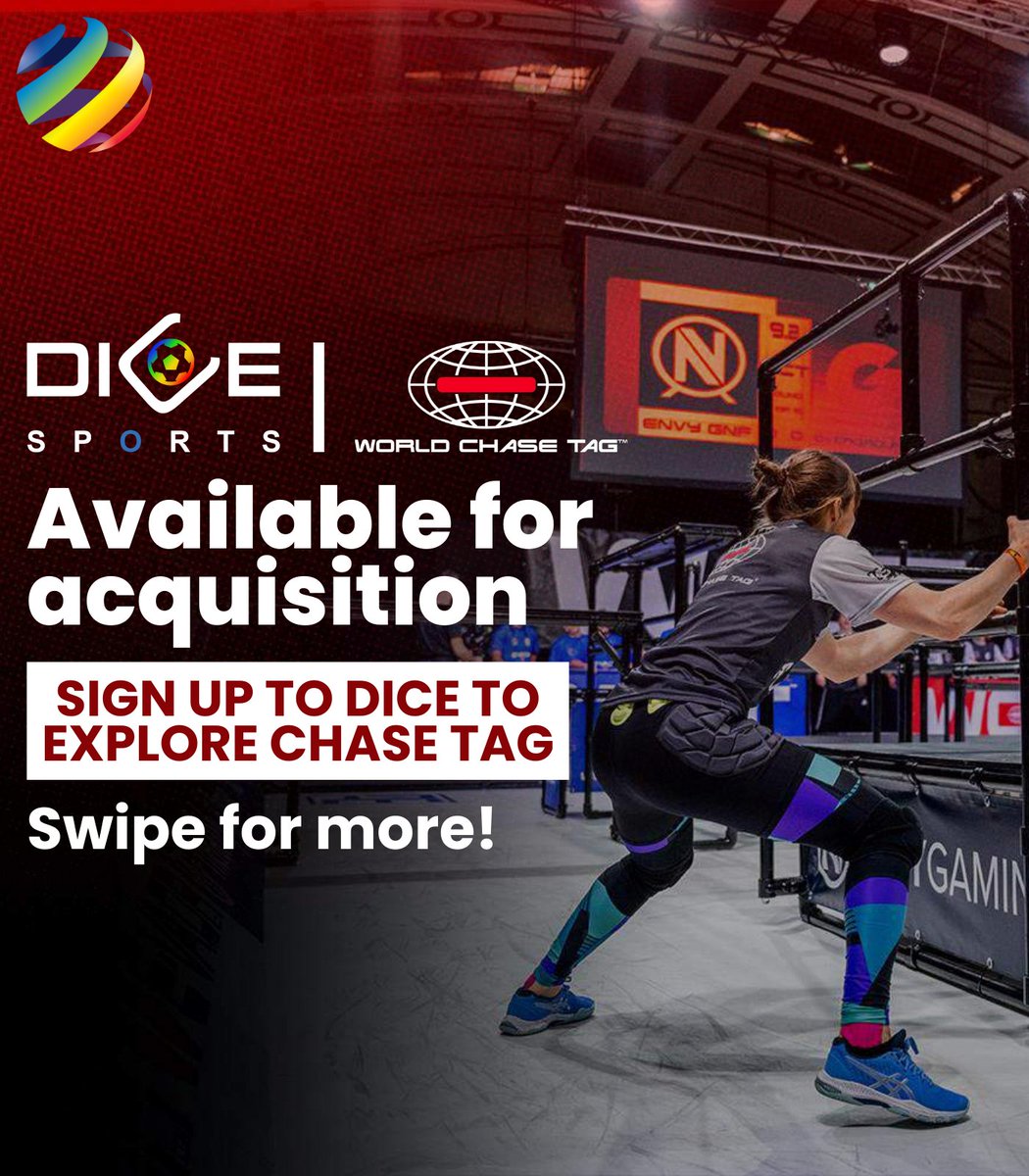Tag, you're it! 🏃🏃 

Explore & acquire @worldchasetag, an adrenaline-fueled adventure where childhood game meets extreme sport: zaap.bio/dicekonnectdig… 

#worldchasetag #chasetag #tag #sports #extremesports #broadcast #ott #vod #streaming #dicekonnectdigital