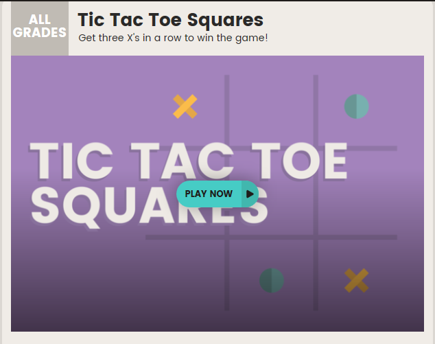 internet4classr's tweet photo. I4C: Tic-Tac-Toe Squares. Get three X's in a row (horizontal, vertical, or diagonal). Adding 1-digit to 4-digit numbers. (easy, medium, hard, or super brain). https://t.co/BKKQ5EvBux #edchat #1stchat #2ndchat #3rdchat #4thchat #5thchat #elemmathchat https://t.co/LVQsIeOdMz