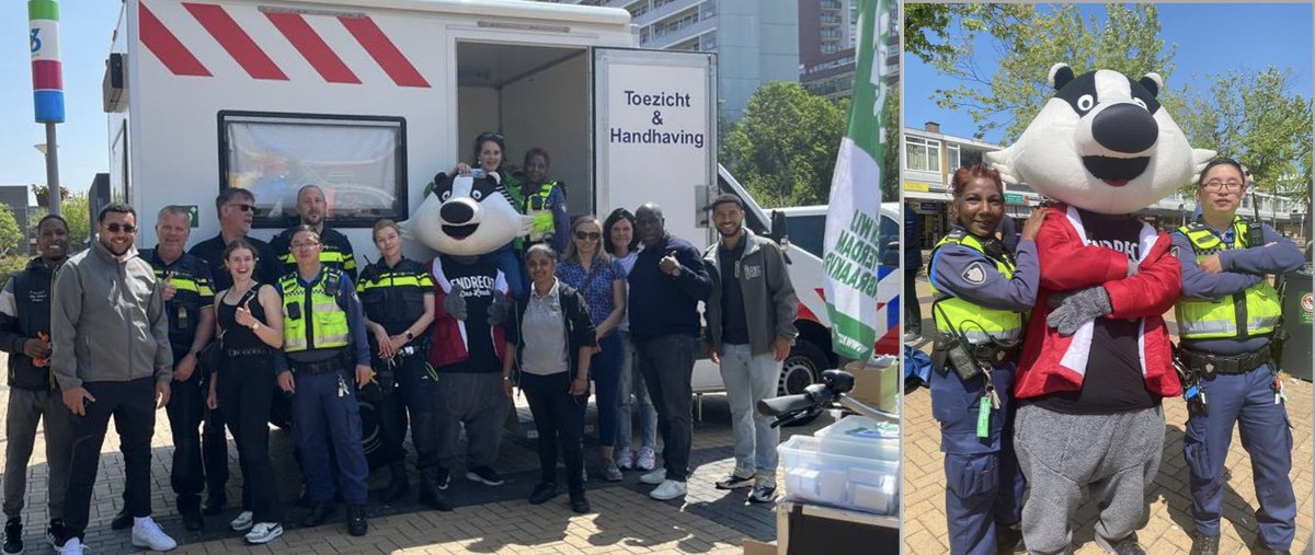 Handhaving_010's tweet photo. Vandaag was het Veiligheidsdag #Plein1953 #Pendrecht tot 13:00 uur stonden wij samen met ons partners voorlichting te geven o.a. over bedelen, inbraakpreventie, babbeltrucs. Download de MeldR app op uw smartphone om overlast te melden.
#Politie
#JOZ
#GemeenteRotterdam
#Veilig^OS https://t.co/XVi9Qyxvcn