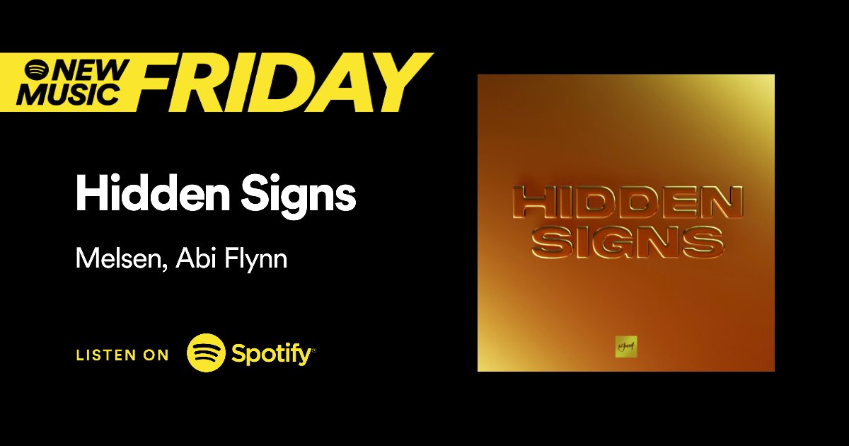 Listen to Hidden Signs in the New Music Friday playlist on Spotify! Thanks @Spotify @SpotifyNL!! open.spotify.com/playlist/37i9d…