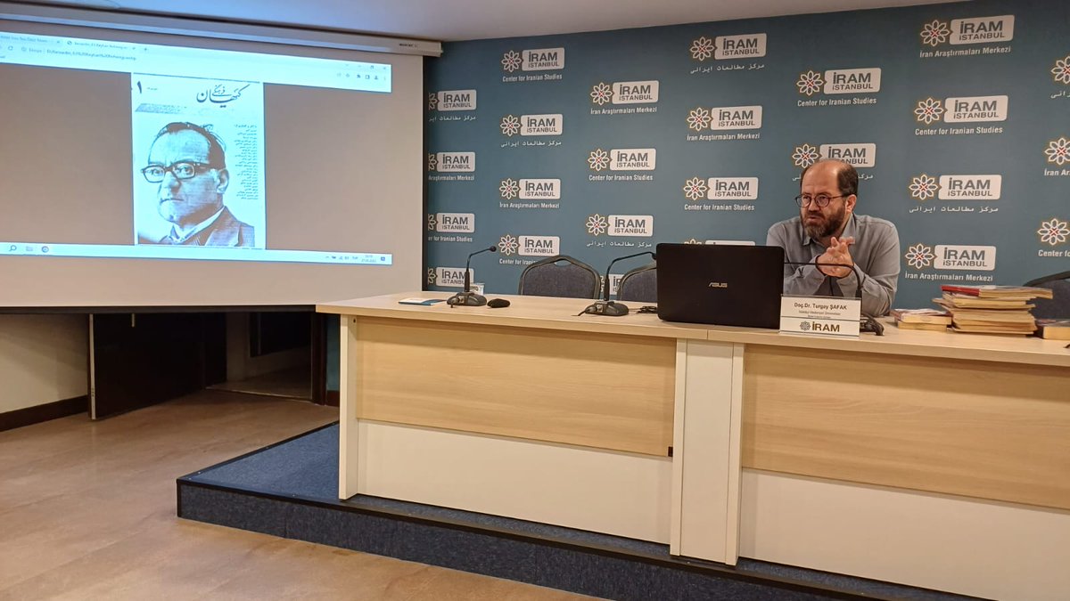 IramIstanbul's tweet photo. İRAM 2023 Bahar Seminerlerinin üçüncü haftası Doç. Dr. Turgay Şafak'ın "Devrim Sonrası İran'da Entelektüellerin Portresi"; Mehmet Toprak'ın "İran ve Irak Şiiliği" ve Hüseyin Etil'in "Politik Bir Metin Olarak Leyla'nın Kardeşleri Filmi" sunumlarıyla devam etmiştir. https://t.co/79x1b65vrX