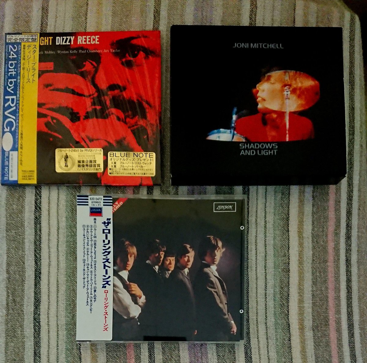SickazzDog's tweet photo. あらためまして…
#本日の釣果 📀
#CliffordJordan
#JohnGilmore
『BLOWING IN FROM CHICAGO』
『IN THE WORLD』
#DizzyReece
『STAR BRIGHT』
#DonaldByrd
『BYRD IN PARIS』
#JoniMitchell
『SHADOWS AND LIGHT』
#TheRollingStones
#SonnyStitt
『SONNY STITT PLAYS』
#OST
『TAR』 https://t.co/J1uGB48KOU