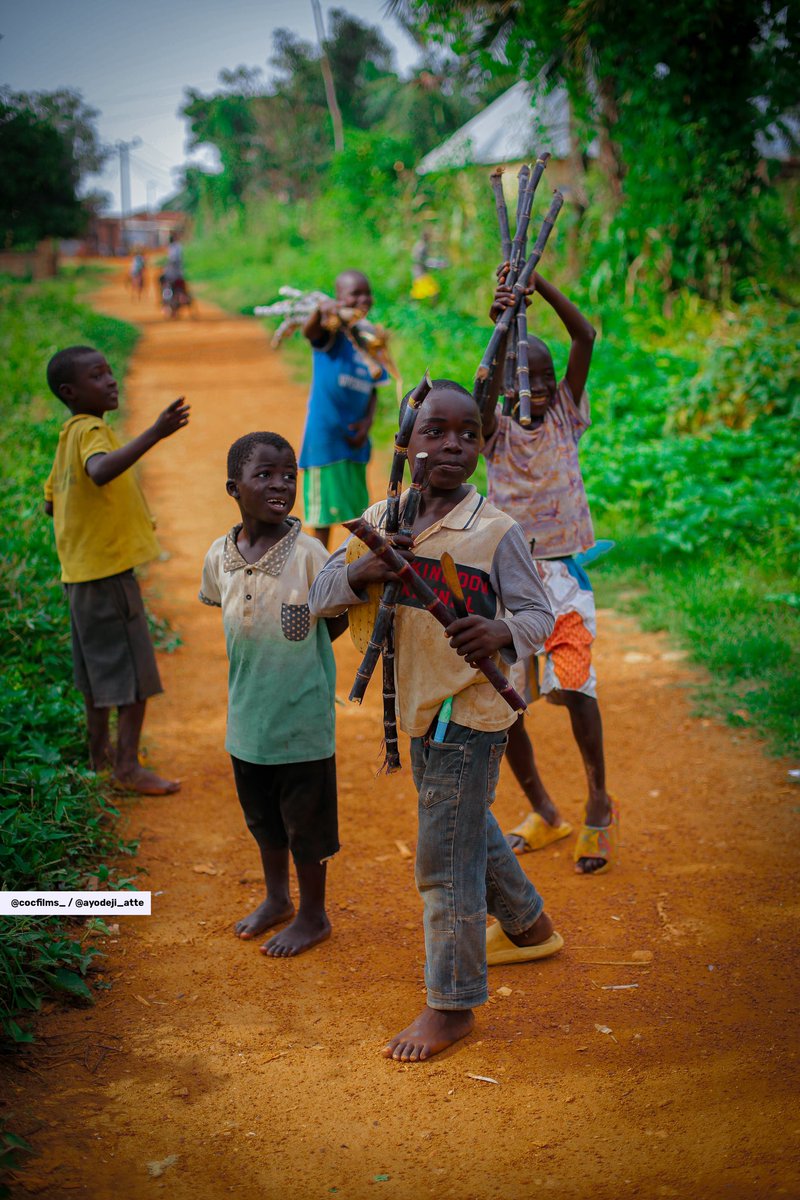 deji_atte's tweet photo. Children are like buds in a garden and should be carefully and lovingly nurtured, as they are the future of the nation and the citizens of tomorrow. Only through right education can a better order of society be built up. The children of today will make the world of tomorrow.

I would have talked about the children in these slides of pictures but I met them randomly happy on the street of NOK in Kaduna state during one of our visit to unpopular places in Nigeria with 

They were happy to see us and even offered us sugar cane

It was closing hour so we can’t judge if they are school bound kids or not

But, they can still be treated better, with provisions of basic hygiene such as putting on footwears and all. 

Bottom line: be committed to assisting kids on the street when you see them and can see that they need one or two things. Some of those things could also be advise and caution. 

#happychildrensday #may27